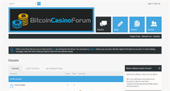 Desktop Screenshot of bitcoincasinoforum.com